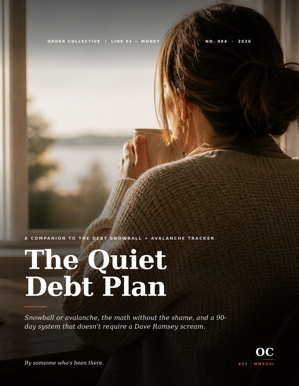 The Quiet Debt Plan Guide + Snowball/Avalanche Tracker Bundle